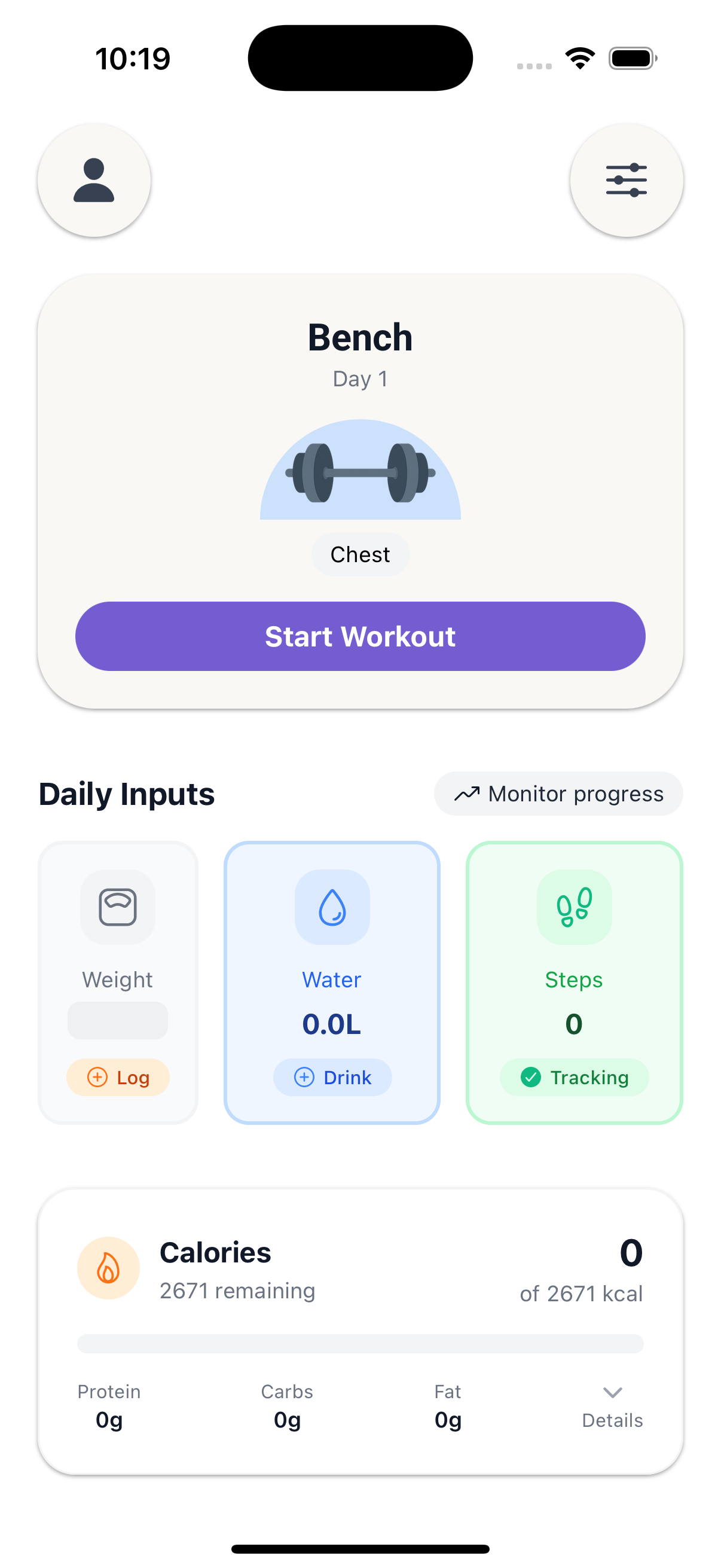 Deenya App Home Screen